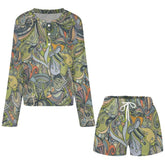 Jana Long Sleeve Top & Shorts Pajama Set